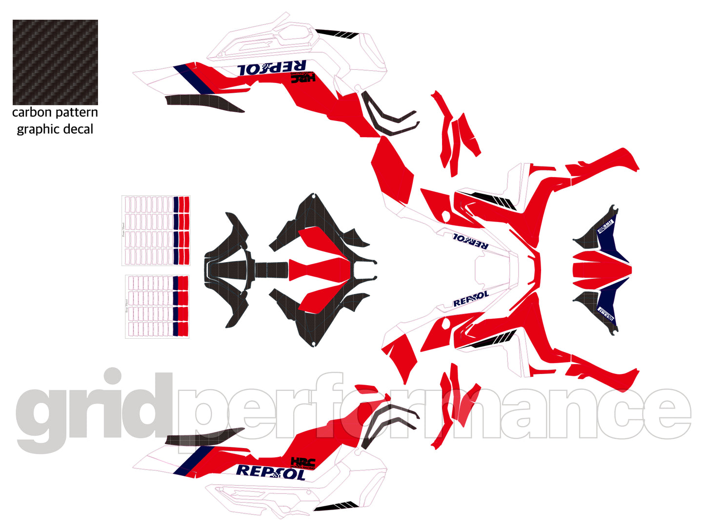 HONDA X-ADV 750 Custom Vinyl Graphic Decal Kit (1-2.REP)
