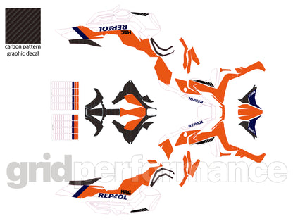 HONDA X-ADV 750 Custom Vinyl Graphic Decal Kit (1-3.REP)