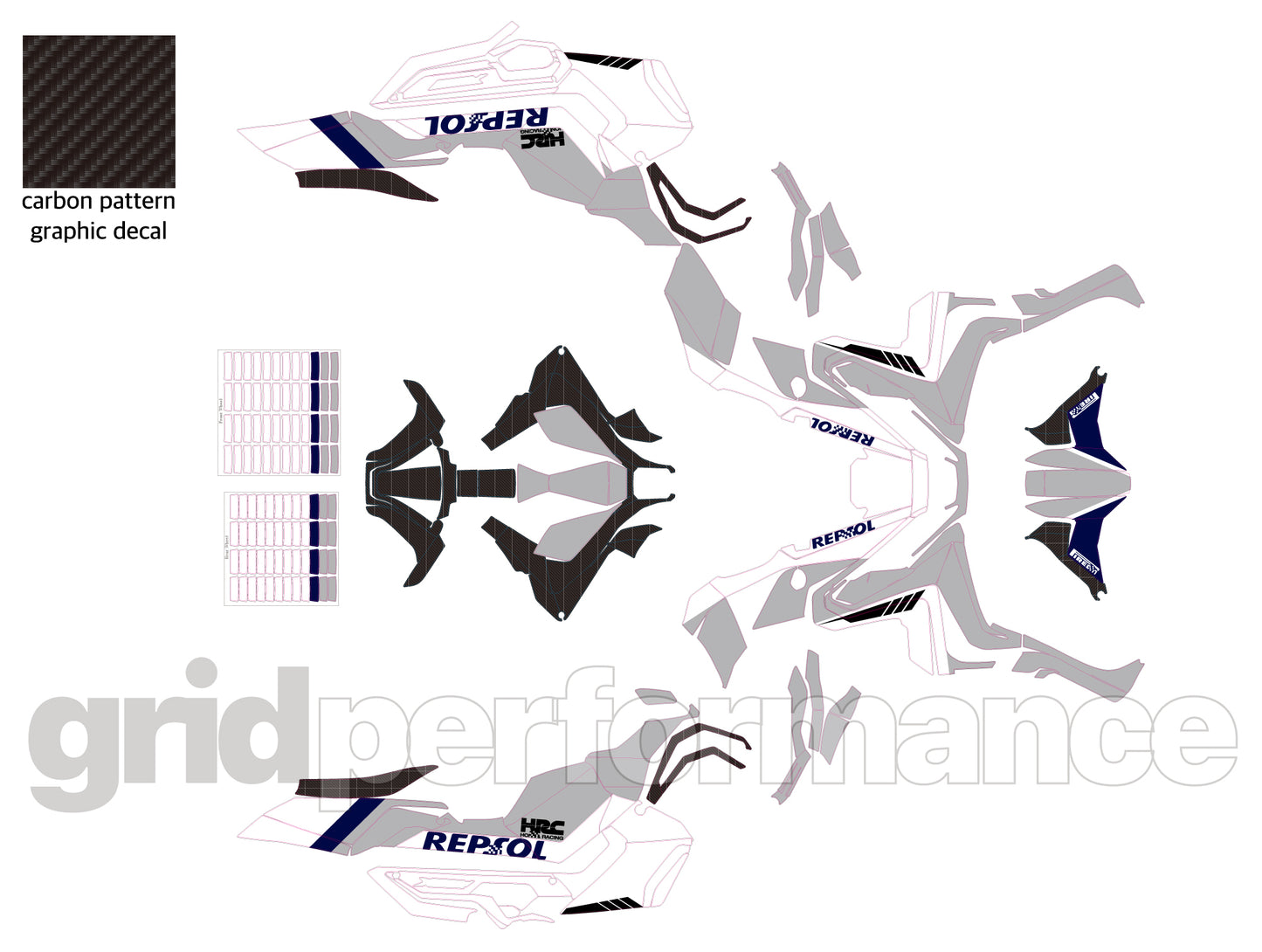 HONDA X-ADV 750 Custom Vinyl Graphic Decal Kit (1-4.REP)