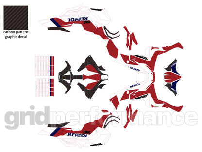 HONDA X-ADV 750 Custom Vinyl Graphic Decal Kit (1-5.REP)