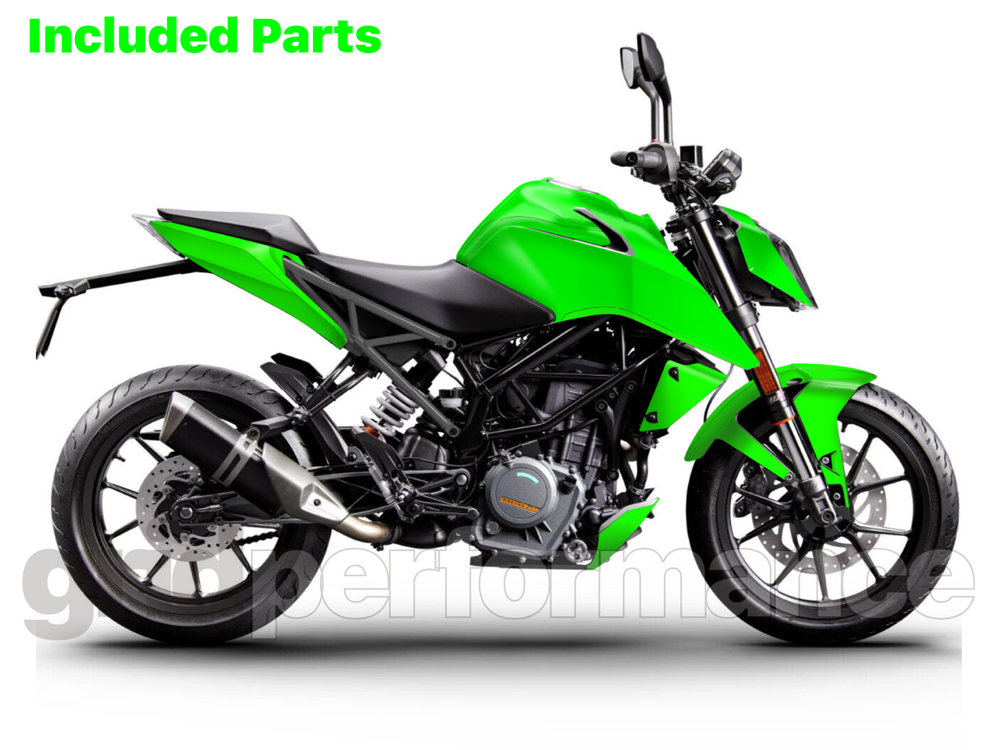 390 DUKE  Graphic Full Decal Kit (1-5)