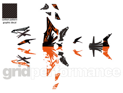 390 DUKE  Graphic Full Decal Kit (1-2)