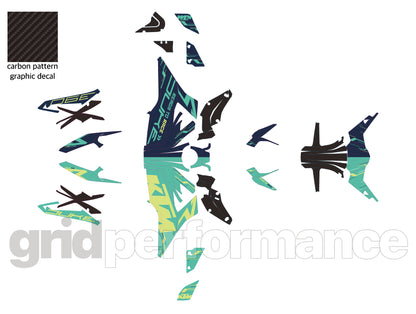 390 DUKE  Graphic Full Decal Kit (1-4)