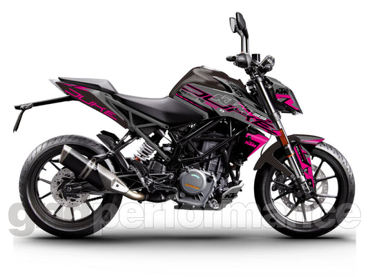 390 DUKE  Graphic Full Decal Kit (2-4)