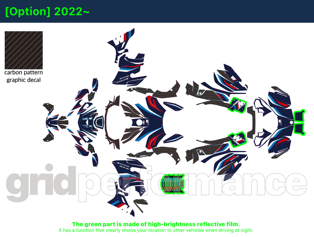 BMW K1600 Grand America Graphic Full Decal Kit (1-1.M)