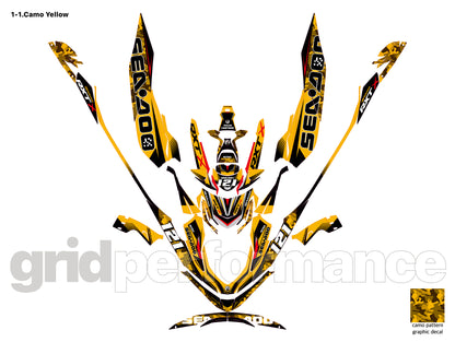 2018~2023 SEADOO RXP X 325 Graphic Decal Sticker Kit (1.Carbon)