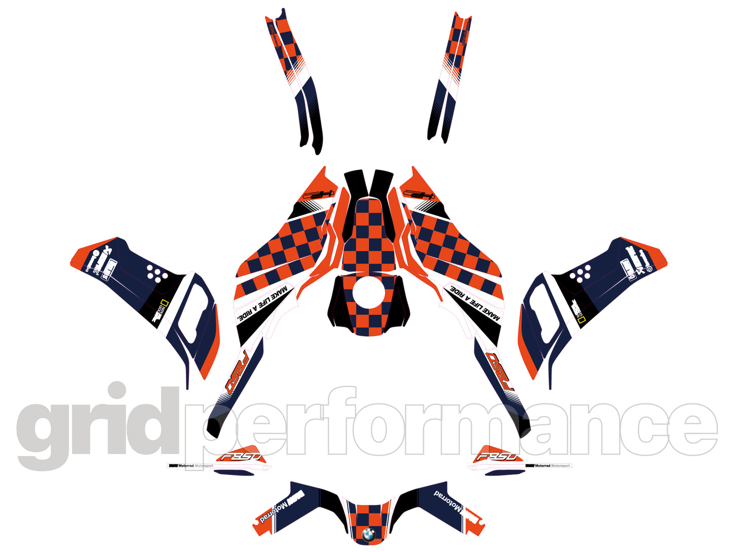 F850GS Adventure Full Graphic Vinyl Decal Kit (1-2)