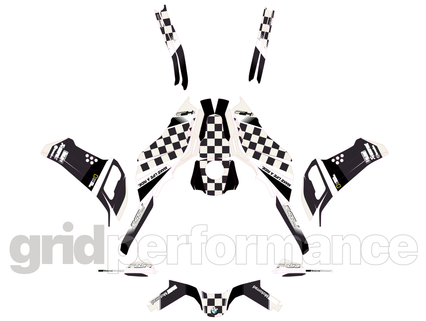 F850GS Adventure Full Graphic Vinyl Decal Kit (1-3)