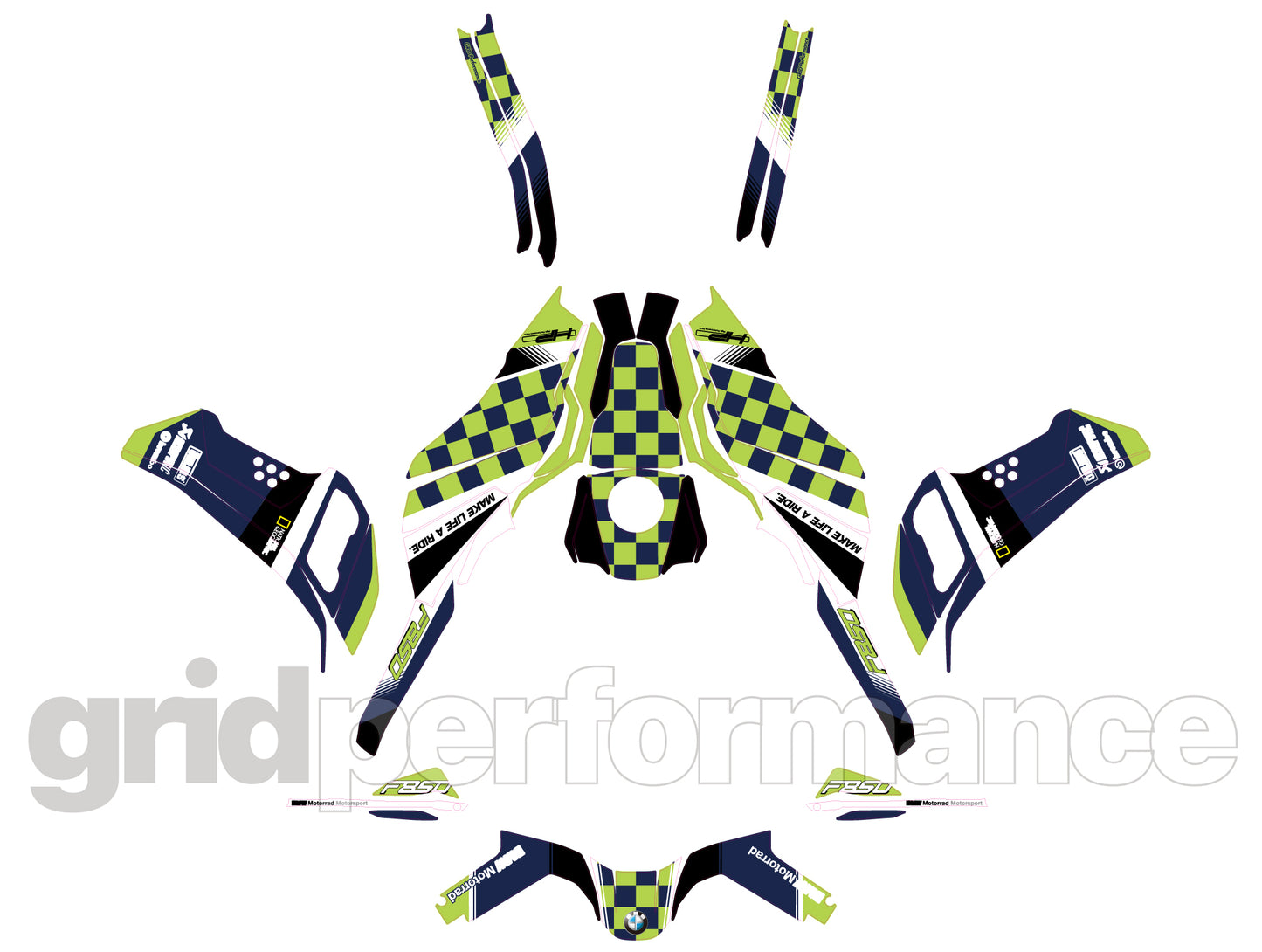 F850GS Adventure Full Graphic Vinyl Decal Kit (1-4)