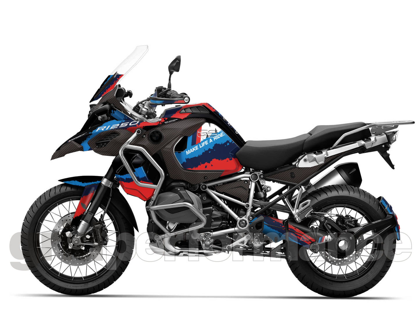 R1250GS R1200GS ADV Adventure Graphic Full Decal Vinyl Kit (2-2.M)