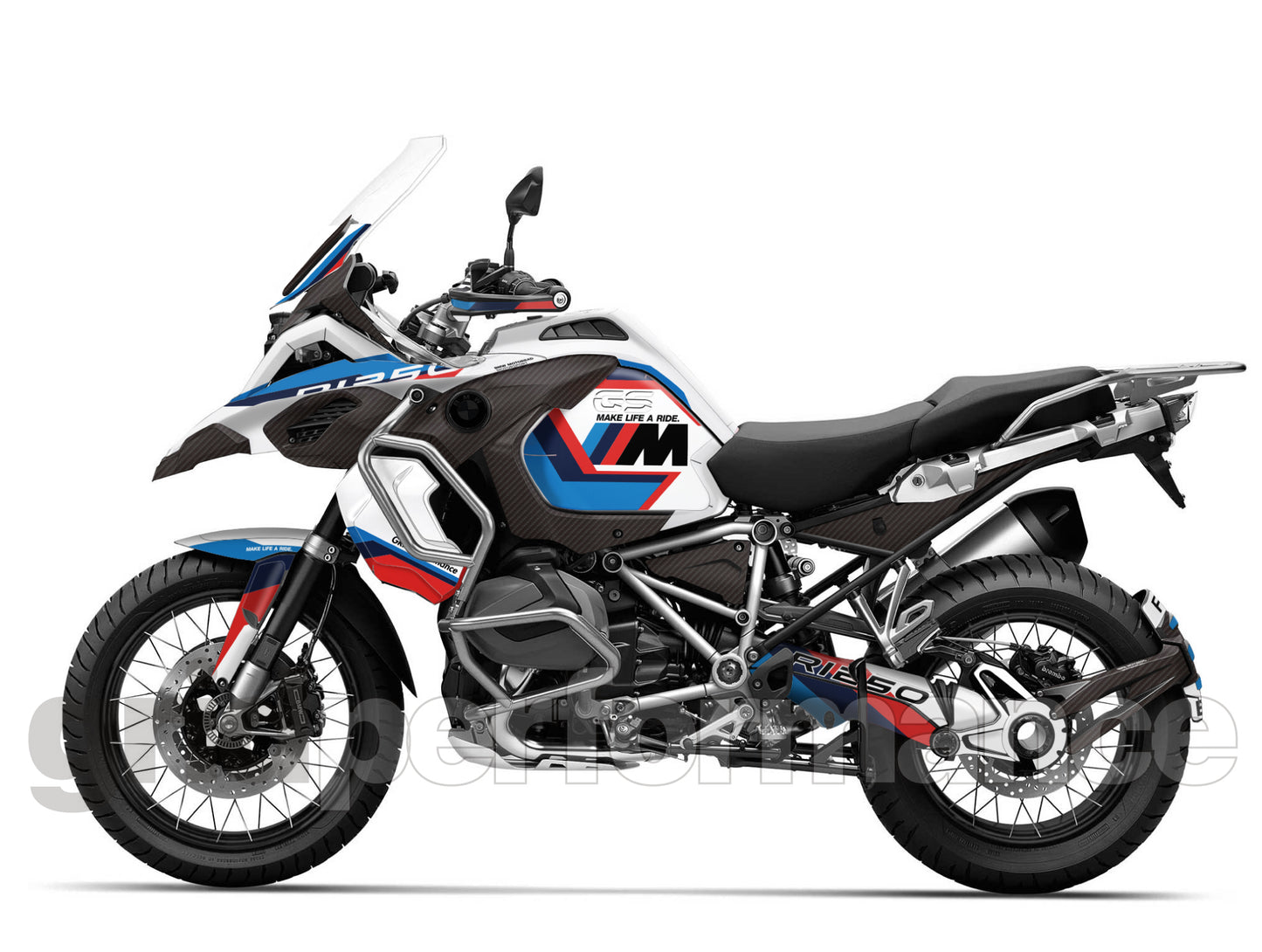 R1250GS R1200GS ADV Adventure Graphic Full Decal Vinyl Kit (3-1.M)