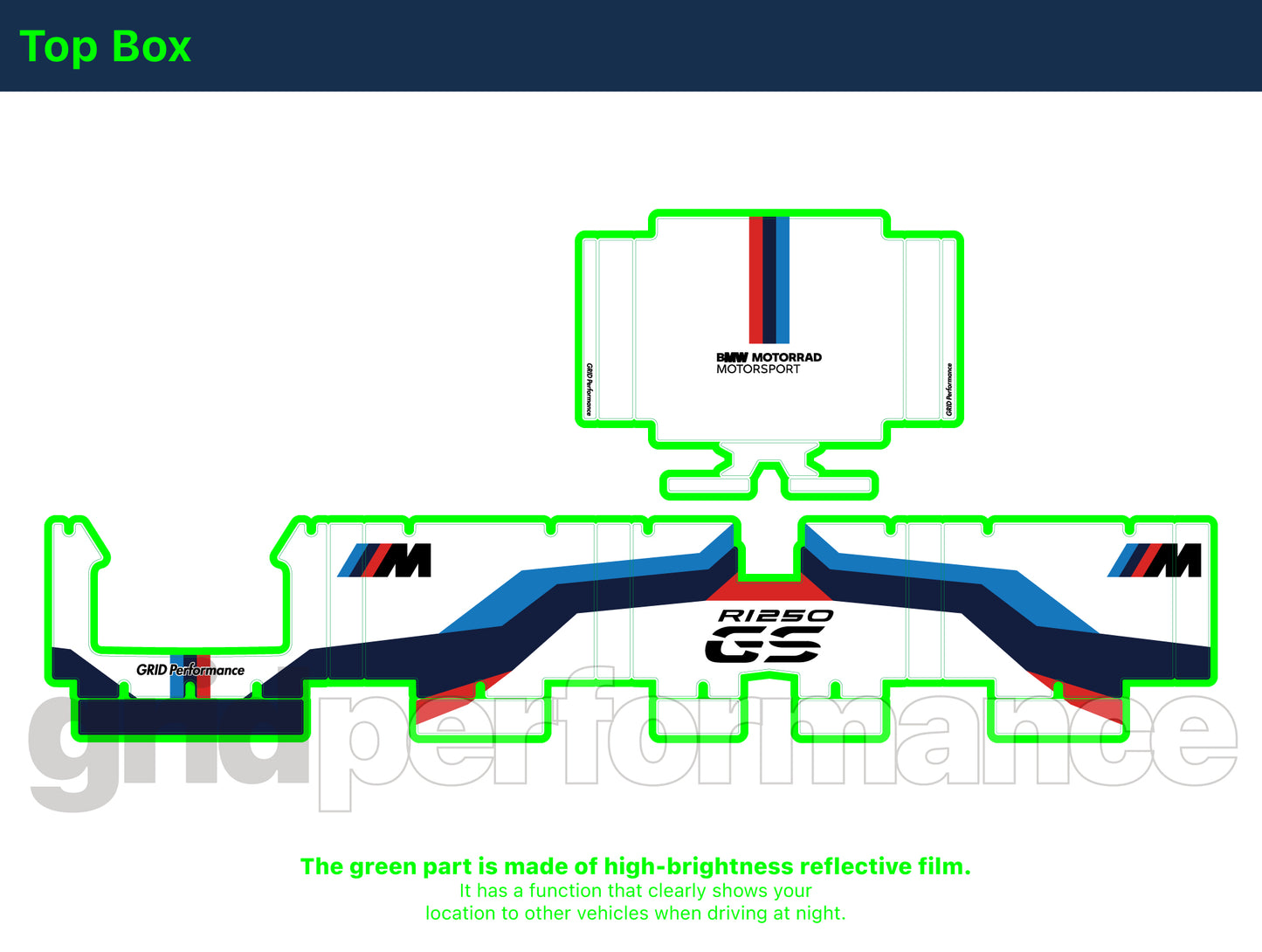 R1250GS R1200GS ADV Adventure Graphic Full Decal Vinyl Kit (3-1.M)