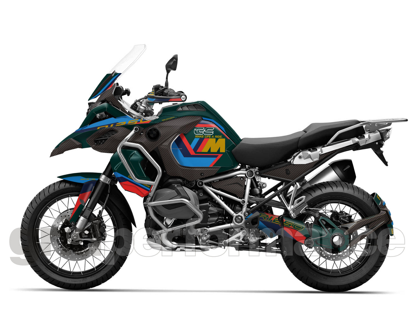 R1250GS R1200GS ADV Adventure Graphic Full Decal Vinyl Kit (3-3.M)