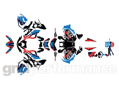R1250GS R1200GS ADV Adventure Graphic Full Decal Vinyl Kit (4-2.M OPTION719)