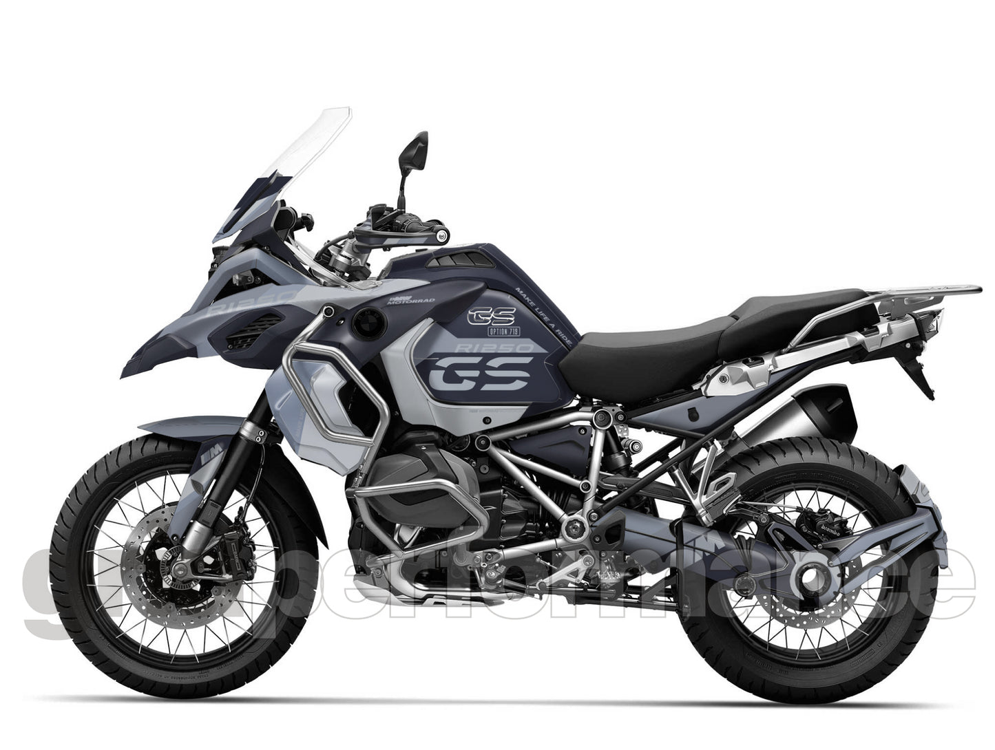 R1250GS R1200GS ADV Adventure Graphic Full Decal Vinyl Kit (4-6.M OPTION719)