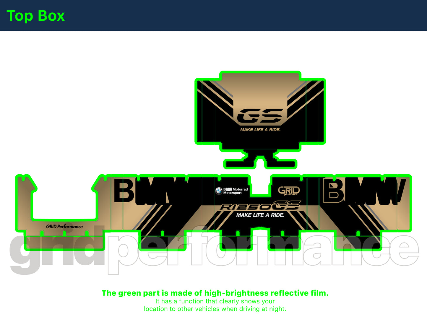 R1250GS R1200GS ADV Adventure Graphic Full Decal Vinyl Kit (5-1)