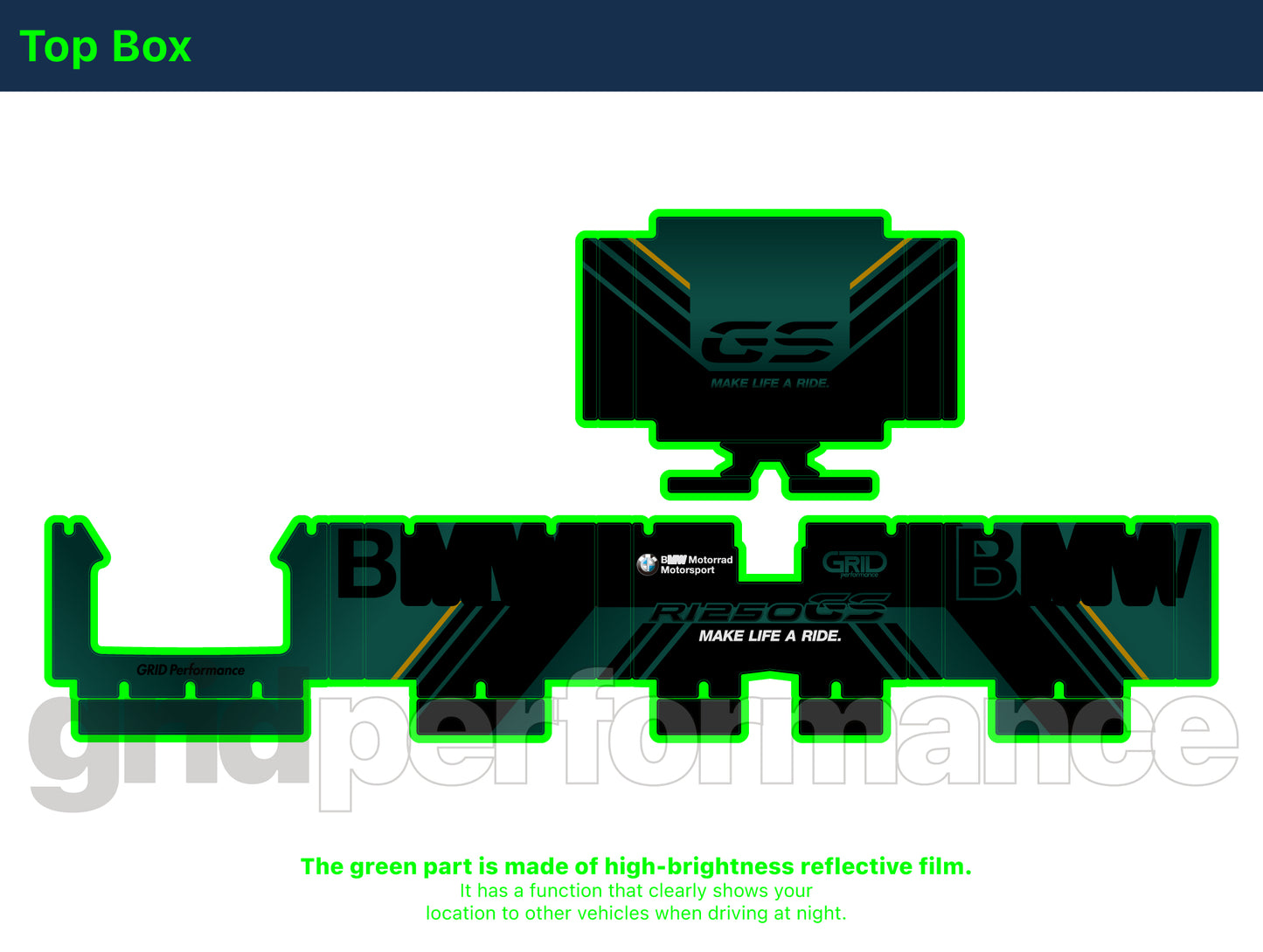 R1250GS R1200GS ADV Adventure Graphic Full Decal Vinyl Kit (5-3)