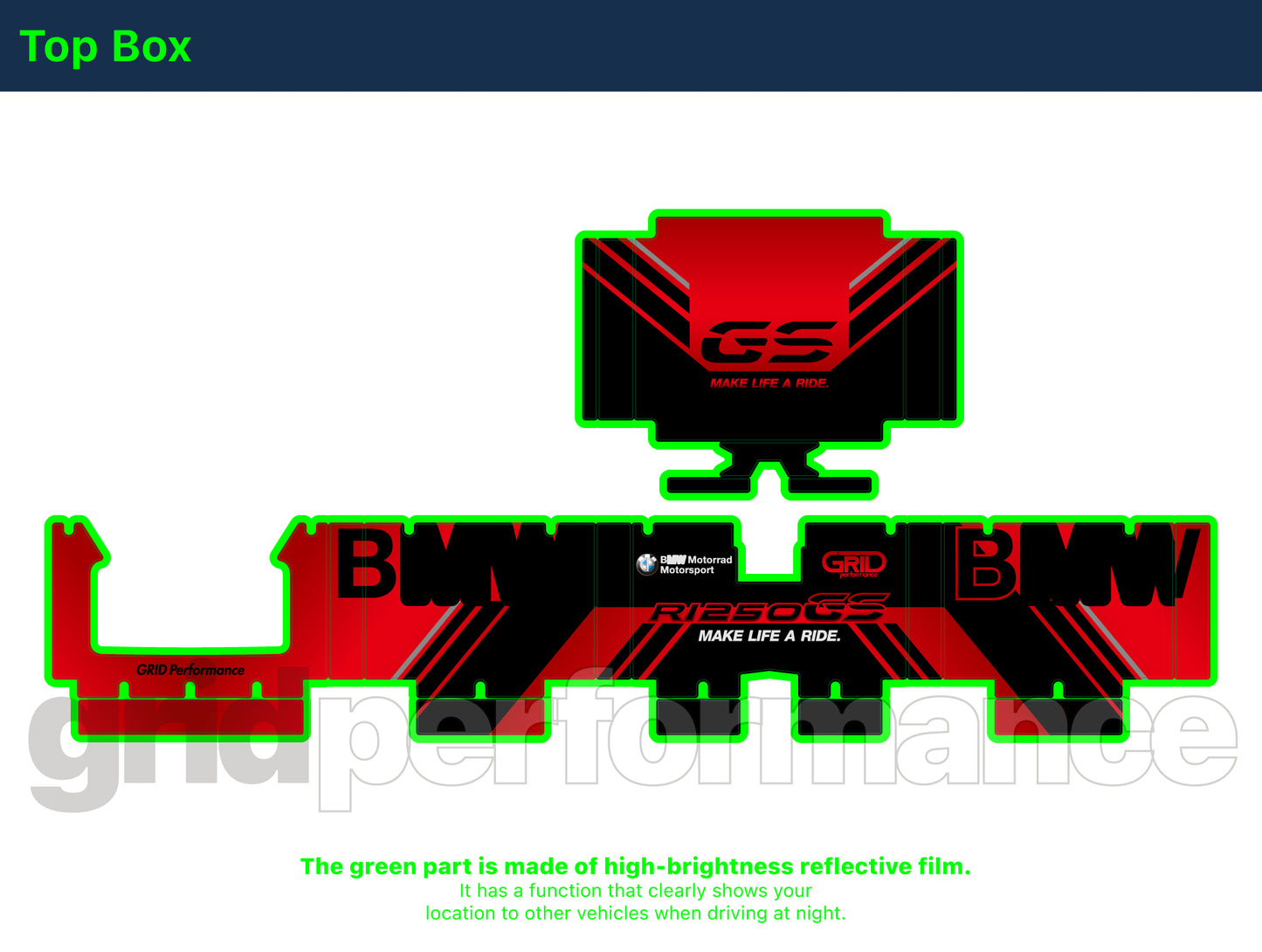 R1250GS R1200GS ADV Adventure Graphic Full Decal Vinyl Kit (5-4)