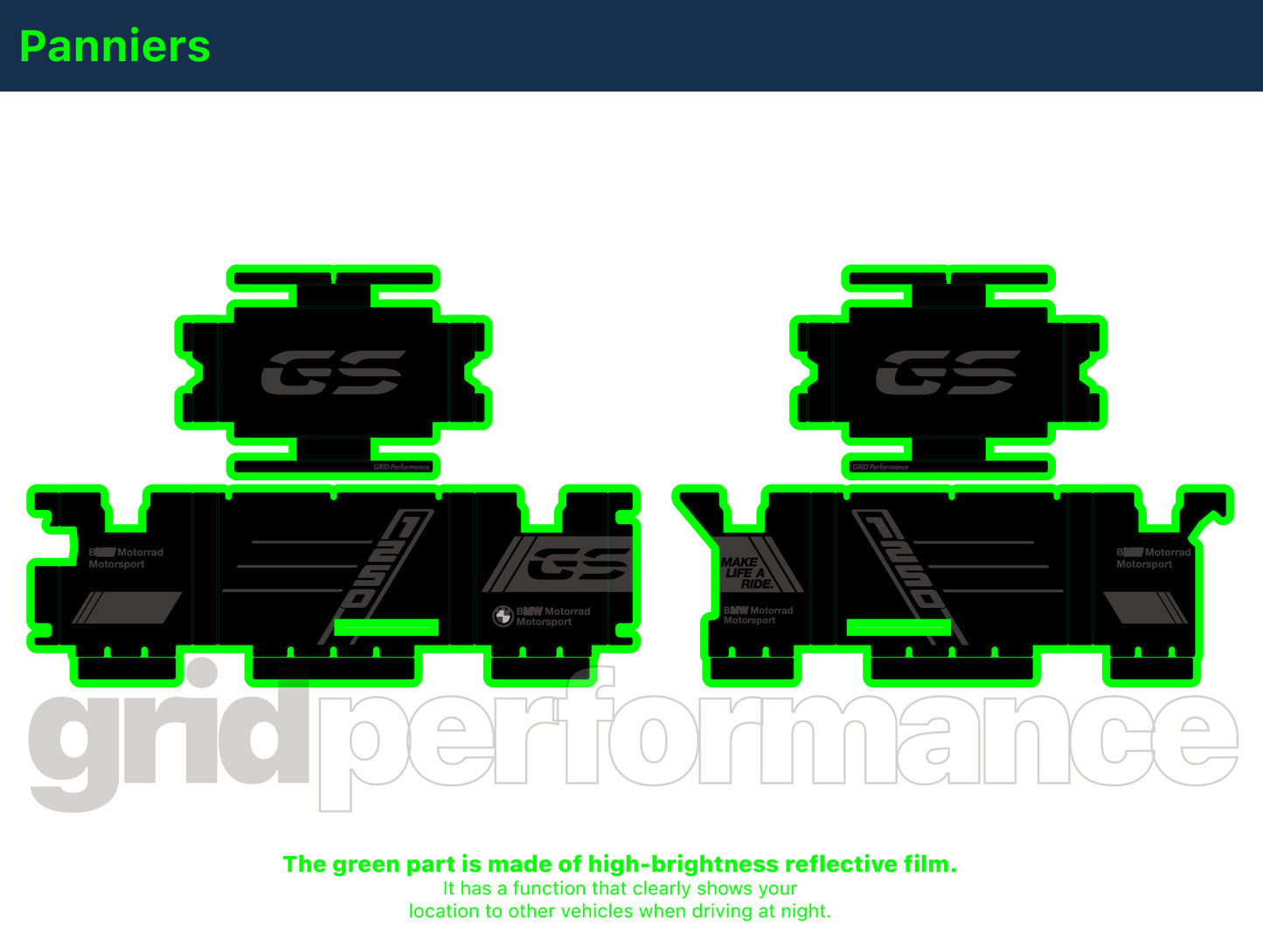 R1250GS R1200GS ADV Adventure Graphic Full Decal Vinyl Kit (6-2)