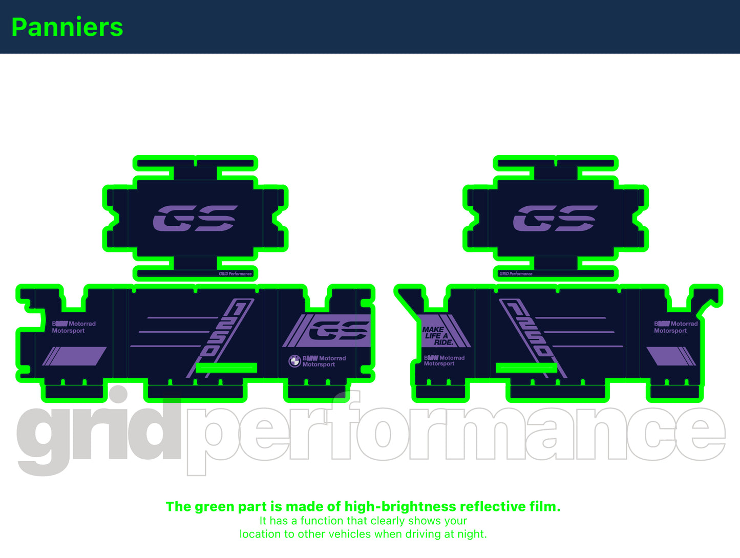 R1250GS R1200GS ADV Adventure Graphic Full Decal Vinyl Kit (6-3)