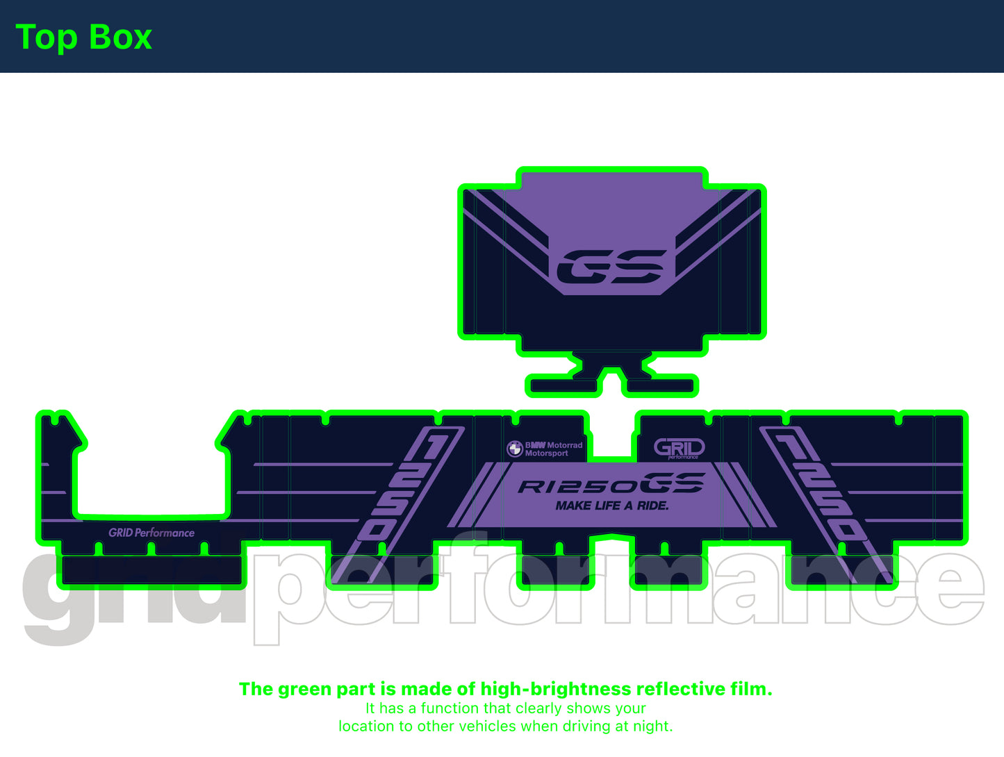 R1250GS R1200GS ADV Adventure Graphic Full Decal Vinyl Kit (6-3)