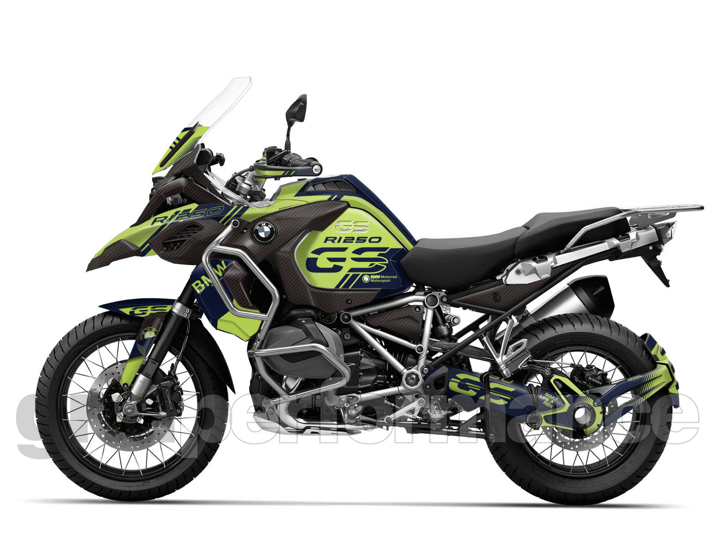 R1250GS R1200GS ADV Adventure Graphic Full Decal Vinyl Kit (6-4)