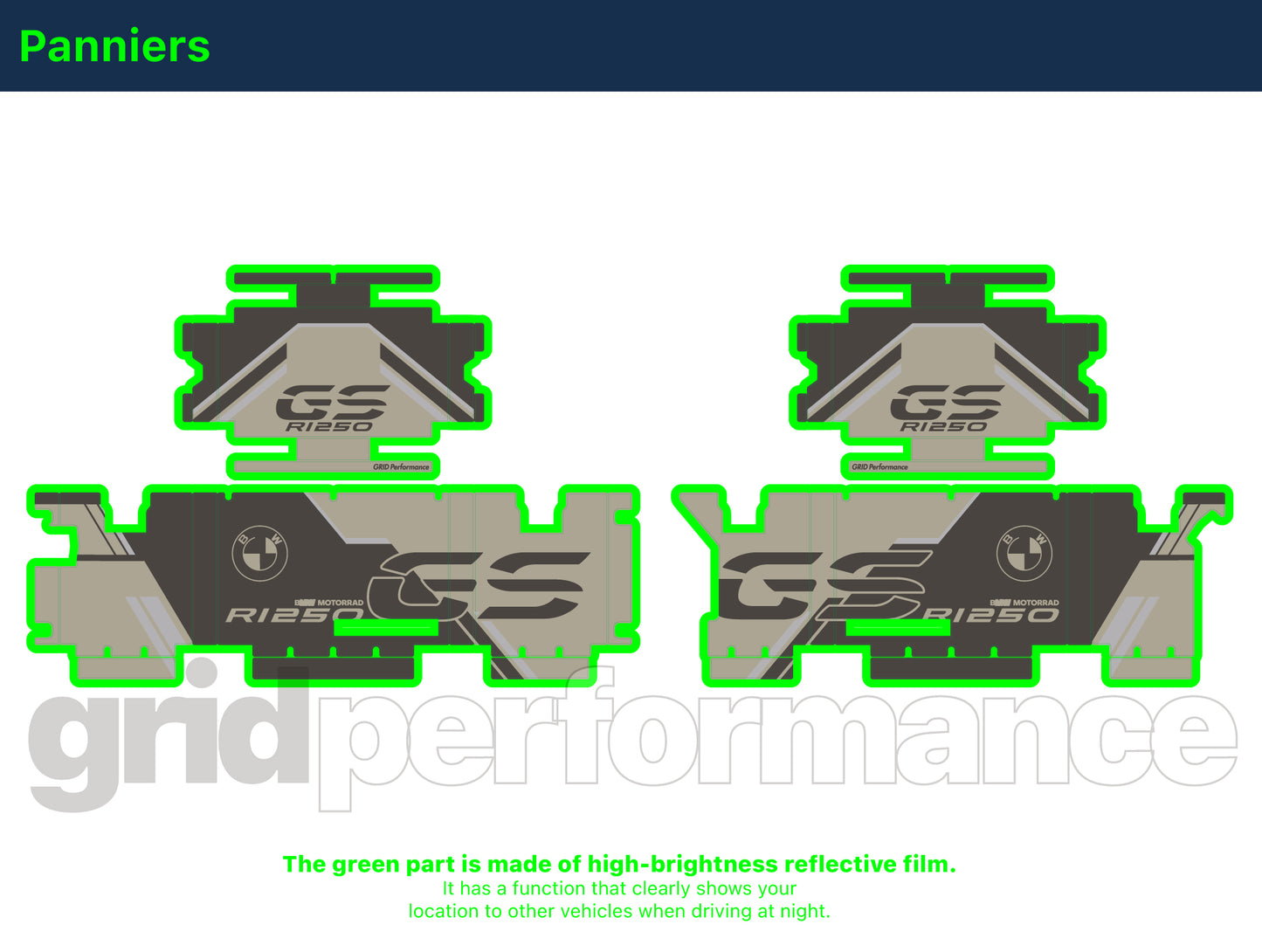 R1250GS R1200GS ADV Adventure Graphic Full Decal Vinyl Kit (7-2)