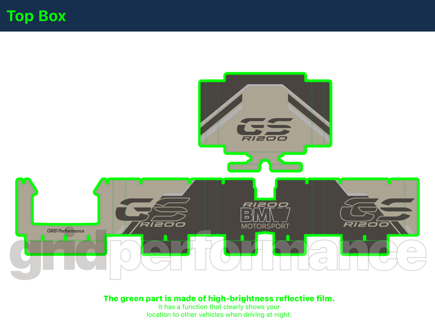 R1250GS R1200GS ADV Adventure Graphic Full Decal Vinyl Kit (7-2)