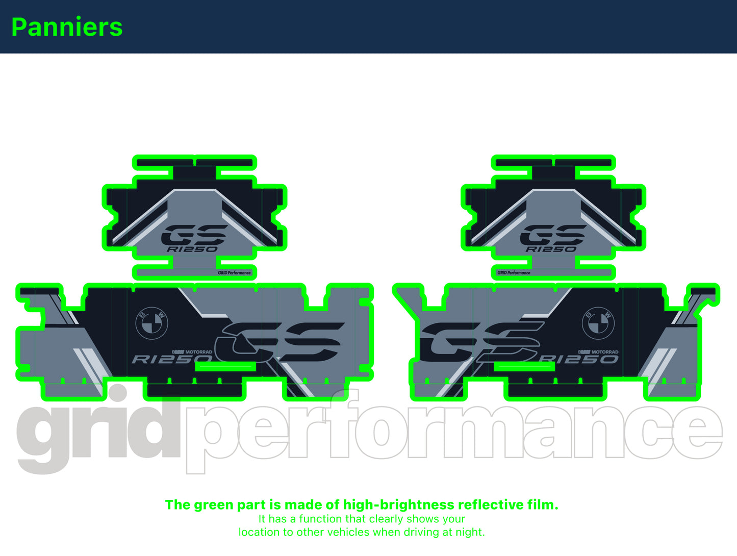 R1250GS R1200GS ADV Adventure Graphic Full Decal Vinyl Kit (7-3)