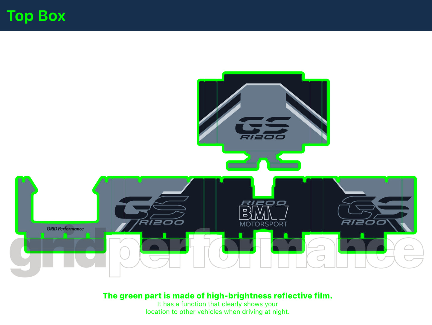 R1250GS R1200GS ADV Adventure Graphic Full Decal Vinyl Kit (7-3)