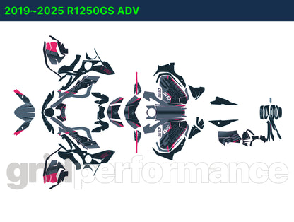 R1250GS R1200GS ADV Adventure Graphic Full Decal Vinyl Kit (7-5)