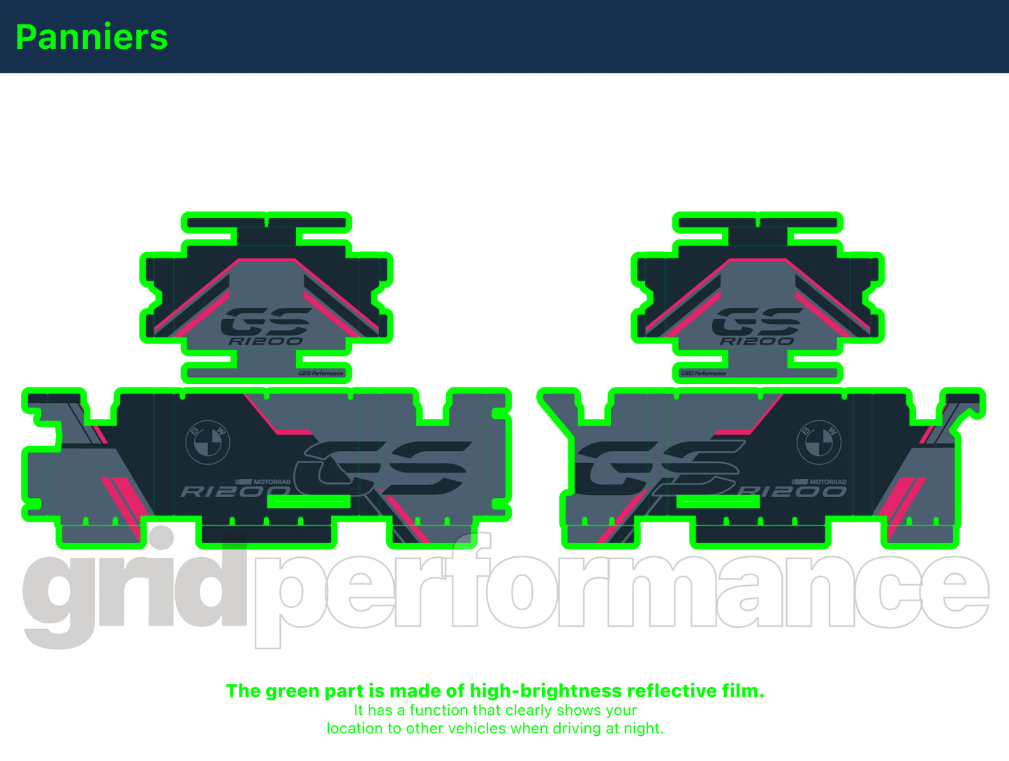 R1250GS R1200GS ADV Adventure Graphic Full Decal Vinyl Kit (7-5)