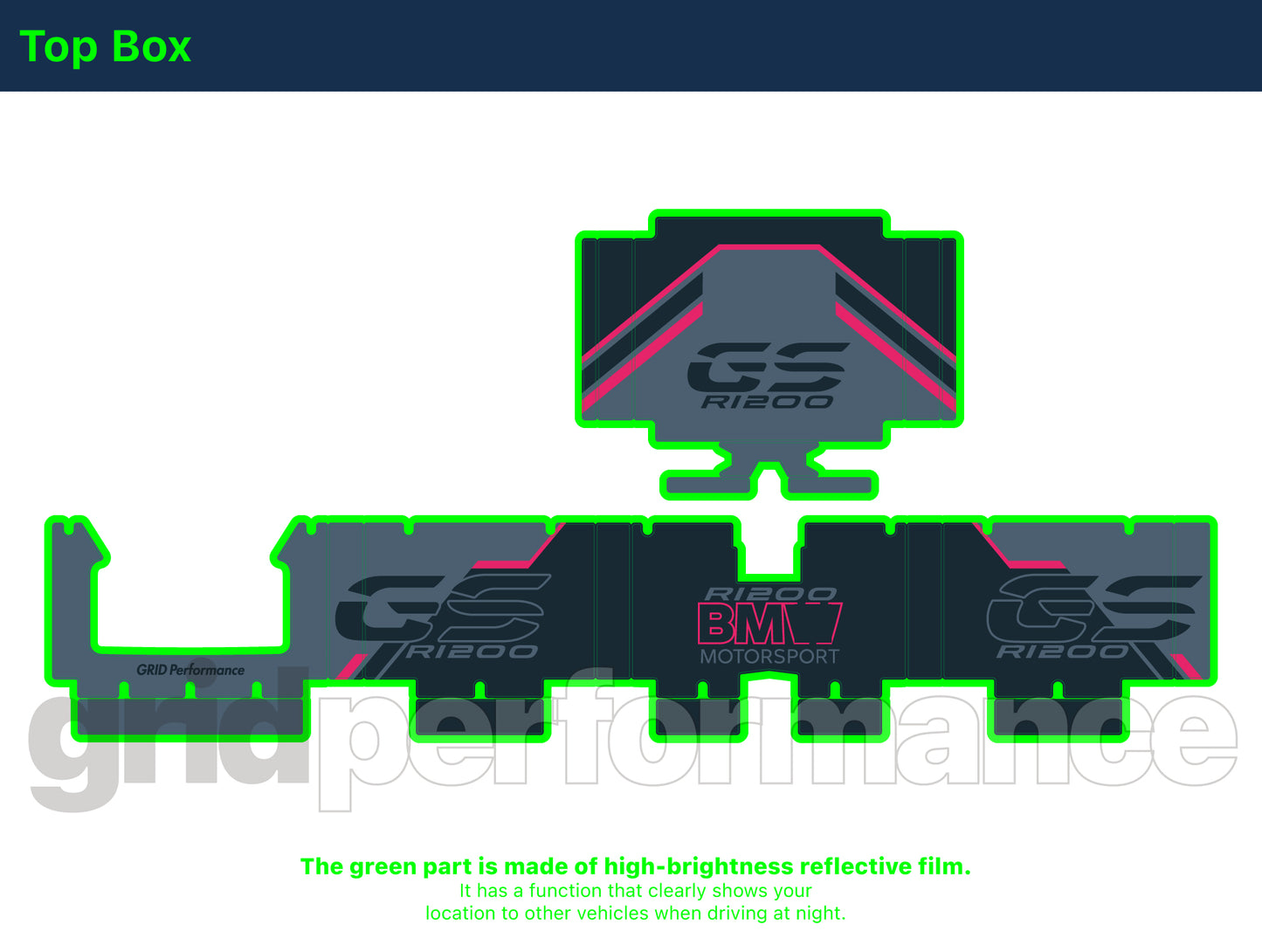 R1250GS R1200GS ADV Adventure Graphic Full Decal Vinyl Kit (7-5)