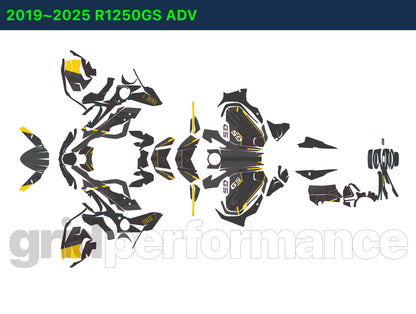R1250GS R1200GS ADV Adventure Graphic Full Decal Vinyl Kit (7-6)