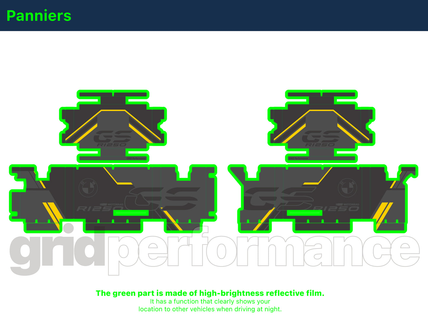 R1250GS R1200GS ADV Adventure Graphic Full Decal Vinyl Kit (7-6)