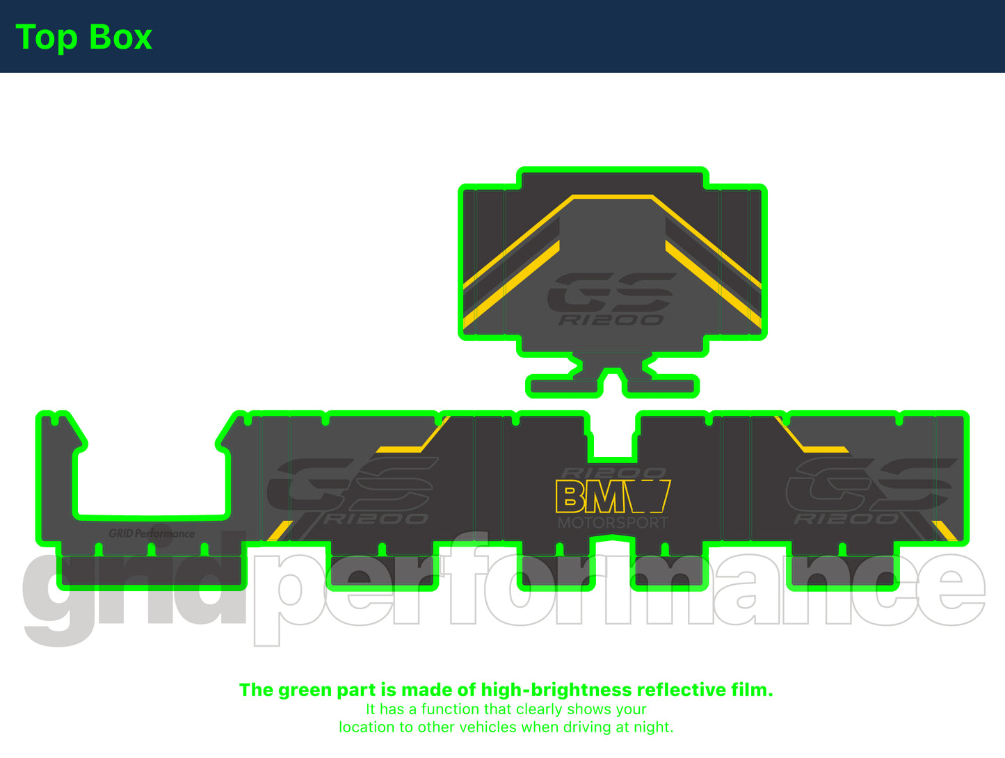 R1250GS R1200GS ADV Adventure Graphic Full Decal Vinyl Kit (7-6)