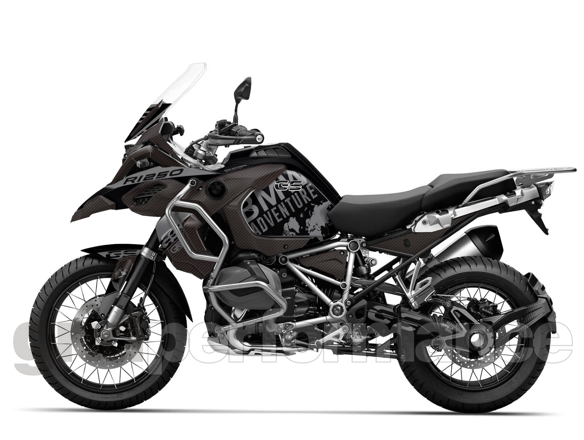 R1250GS R1200GS ADV Adventure Graphic Full Decal Vinyl Kit (8-1) – GRID ...