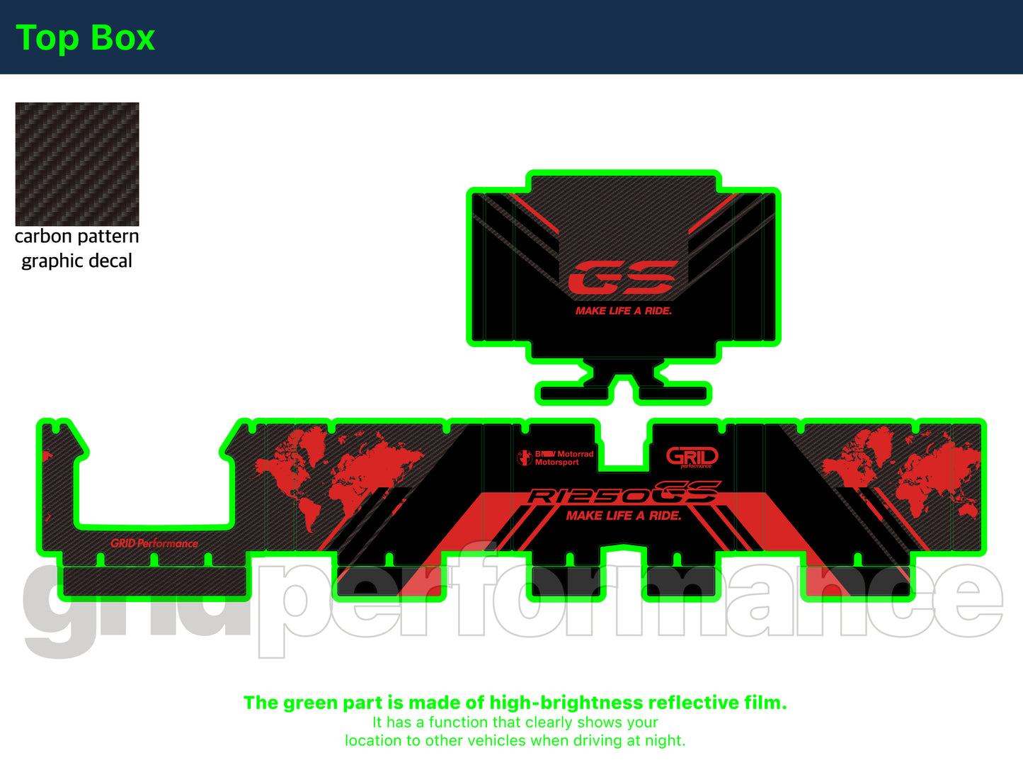 R1250GS R1200GS ADV Adventure Graphic Full Decal Vinyl Kit (8-2)