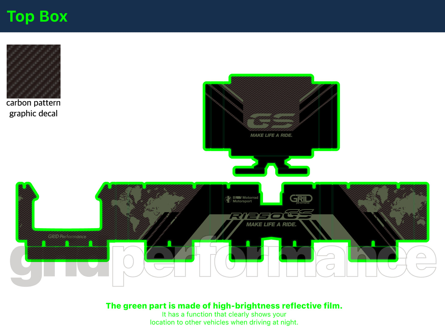 R1250GS R1200GS ADV Adventure Graphic Full Decal Vinyl Kit (8-5)