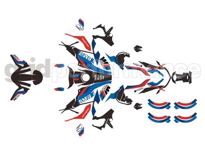 2020~ BMW F900R Graphic Decal Sticker Kit (1-2.M Carbon WB)