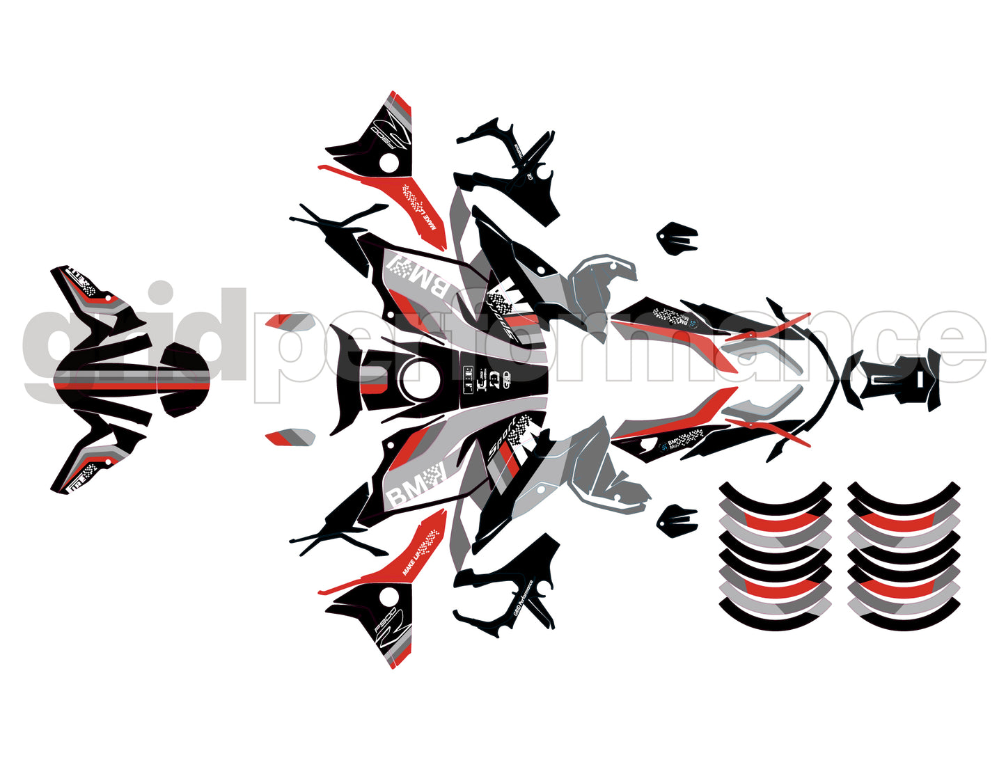 BMW F900R Graphic Decal Sticker Kit (2-6.M)