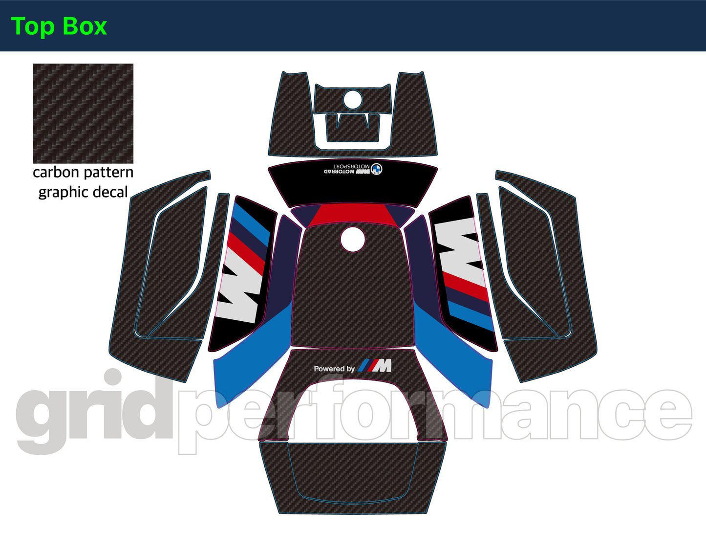BMW R1250RS Full Graphic Vinyl Decal Kit (1-1.M)