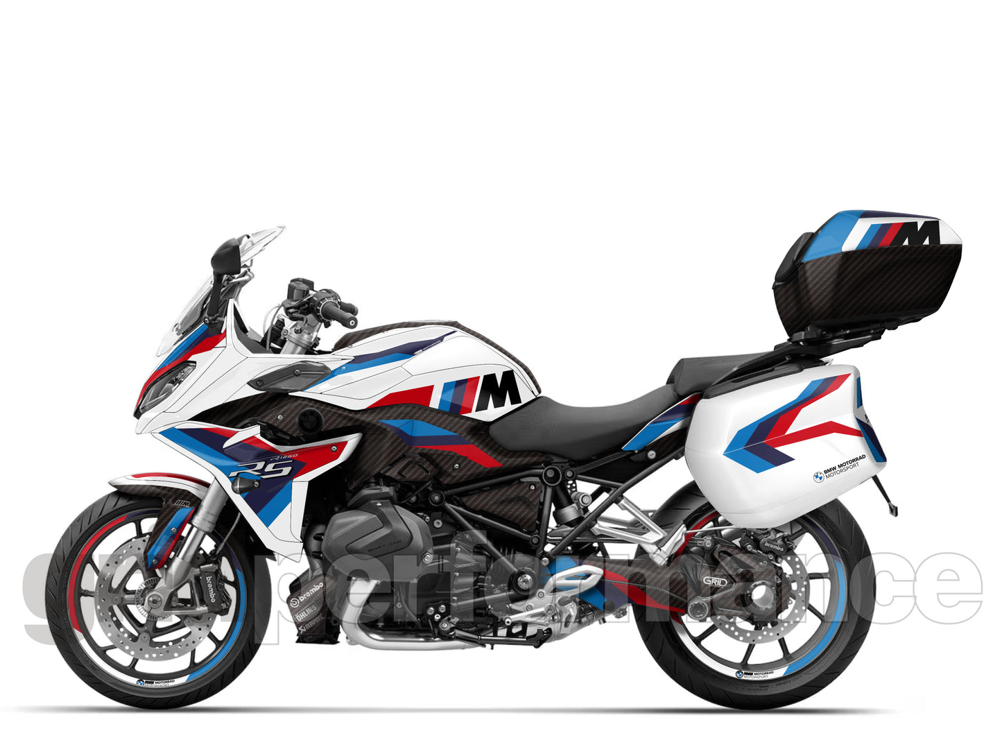 BMW R1250RS Full Graphic Vinyl Decal Kit (1-2.M)