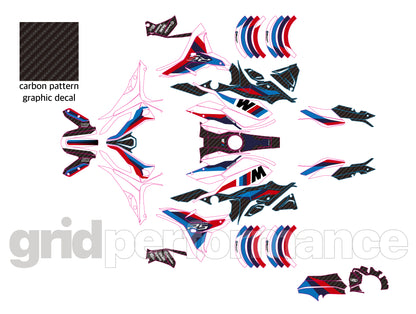 BMW R1250RS Full Graphic Vinyl Decal Kit (1-2.M)