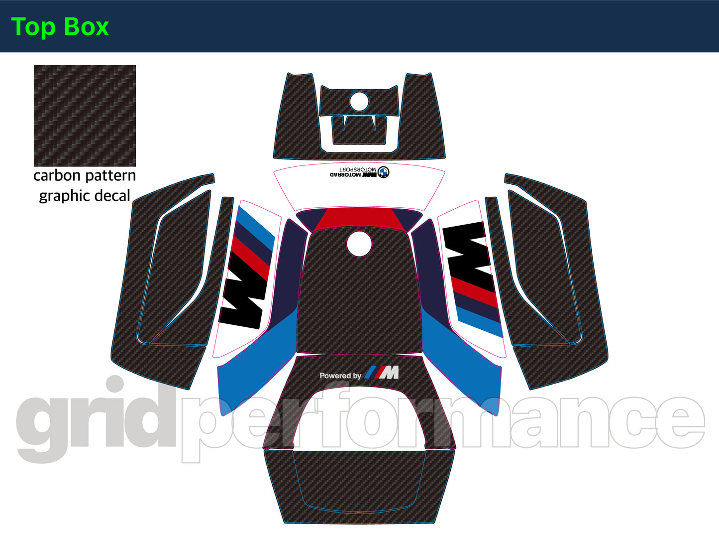 BMW R1250RS Full Graphic Vinyl Decal Kit (1-2.M)