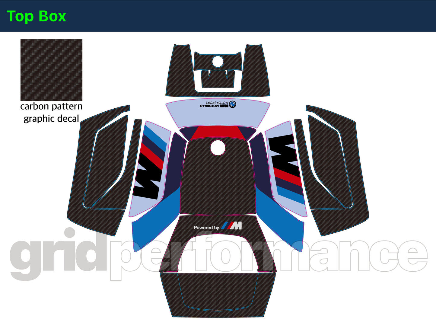 BMW R1250RS Full Graphic Vinyl Decal Kit (1-3.M)