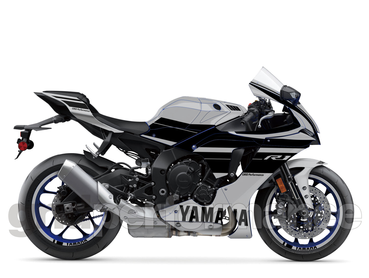 YAMAHA YZF-R1 Full Graphic Vinyl Decal Kit (1-4)
