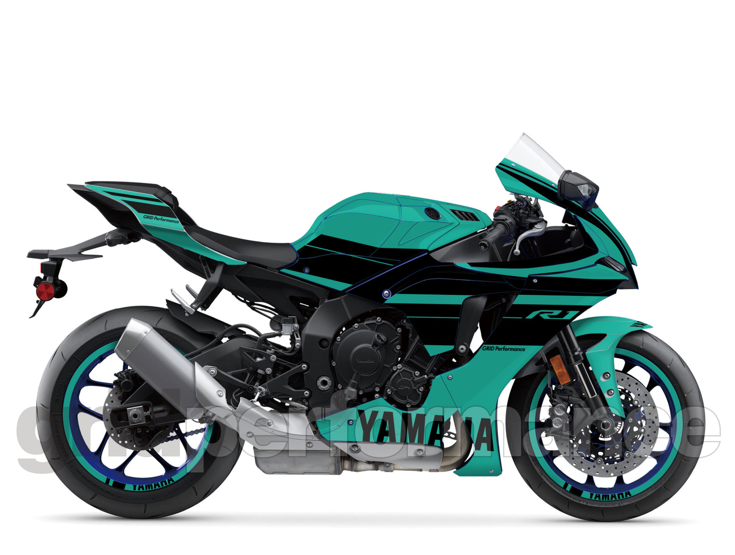 YAMAHA YZF-R1 Full Graphic Vinyl Decal Kit (1-5)