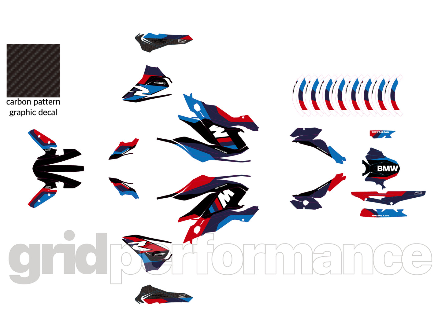 G310R Full Graphic Vinyl Decal Kit (1-2.M)