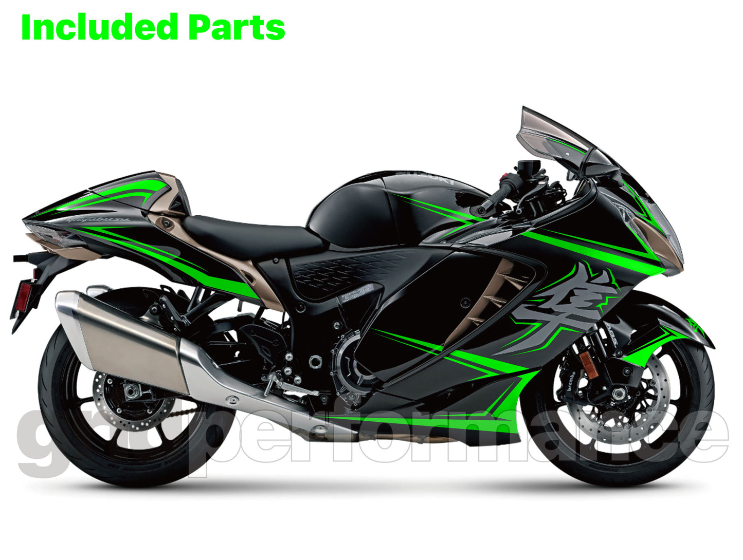 HAYABUSA Graphic Panel Decal Kit (1-2)